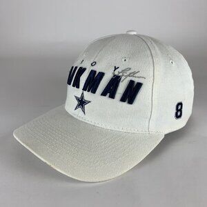 Troy Aikman Dallas Cowboys NFL Vintage White QB Club Strapback Hat